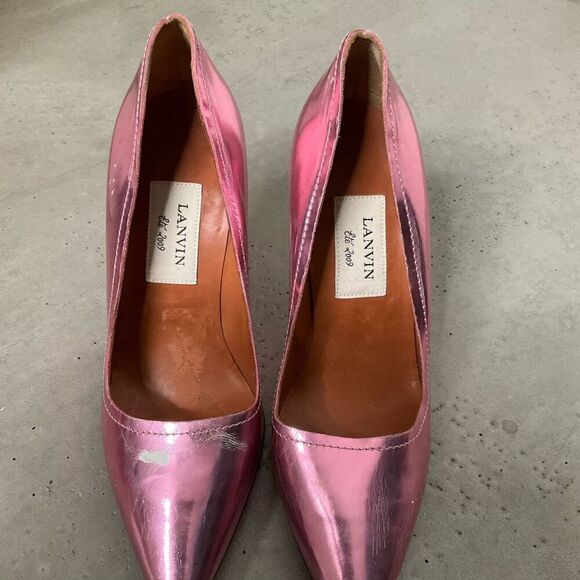 Lanvin Metallic Heels - Picture 5 of 10